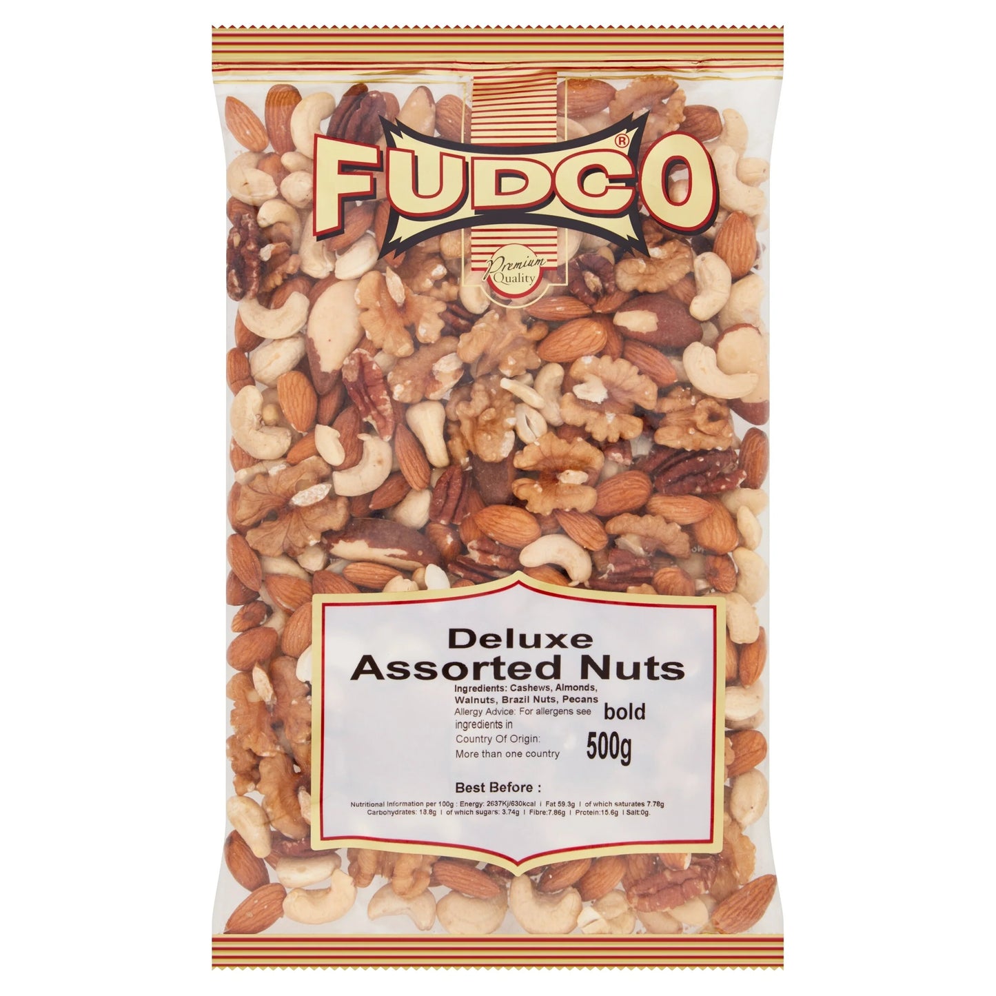Deluxe Assorted Nuts 500g by FUDCO