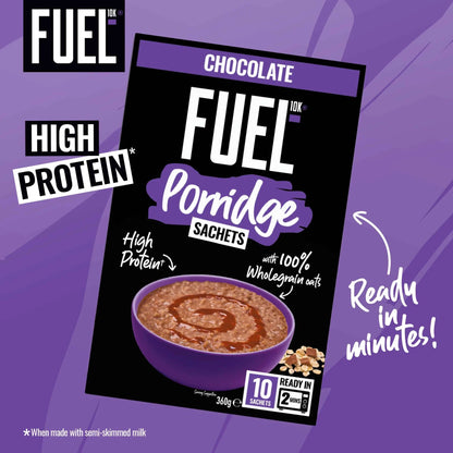 10k Chocolate Protein Porridge Oat Cereal by FUEL