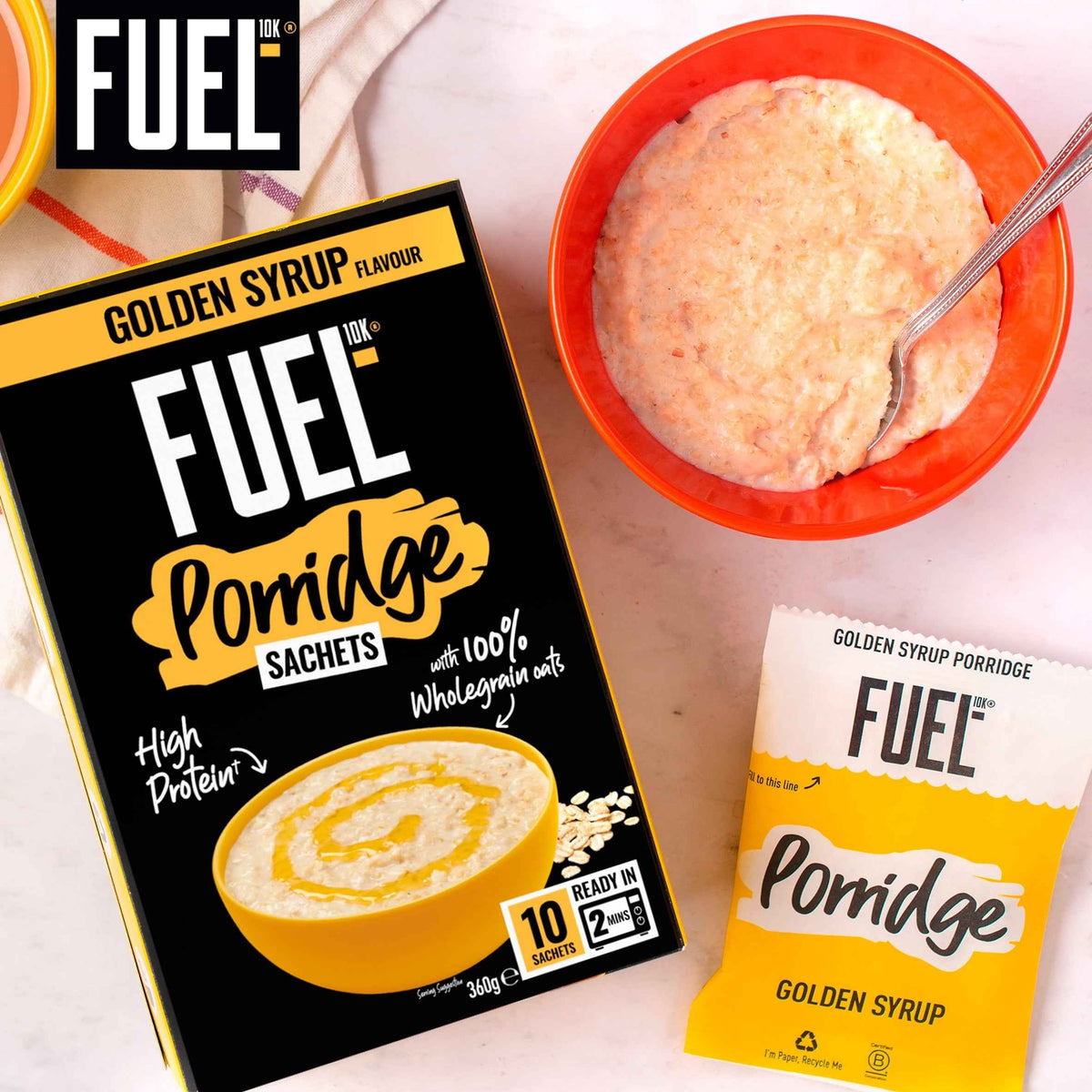 10k Golden Syrup Protein Porridge Oat by FUEL