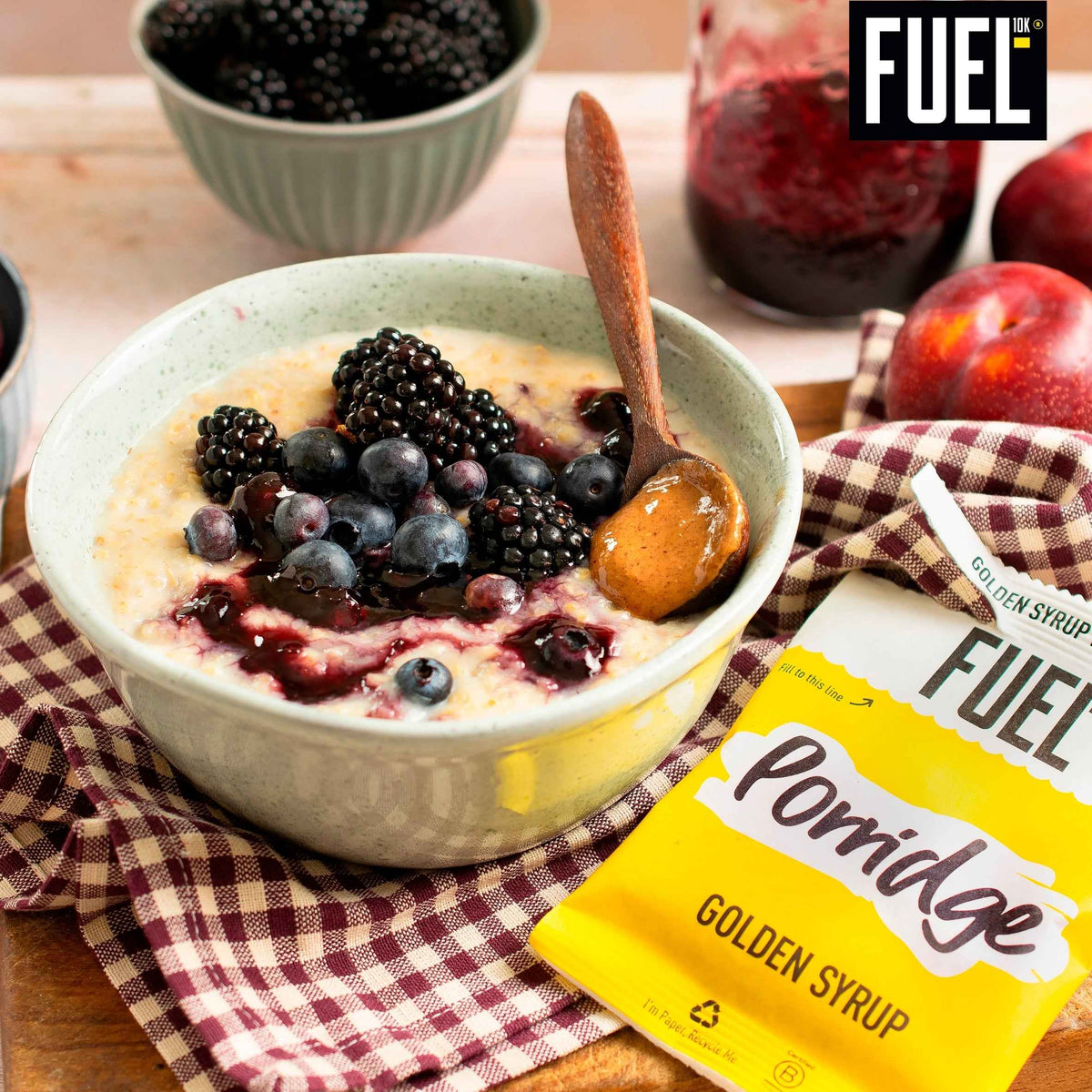 10k Golden Syrup Protein Porridge Oat by FUEL