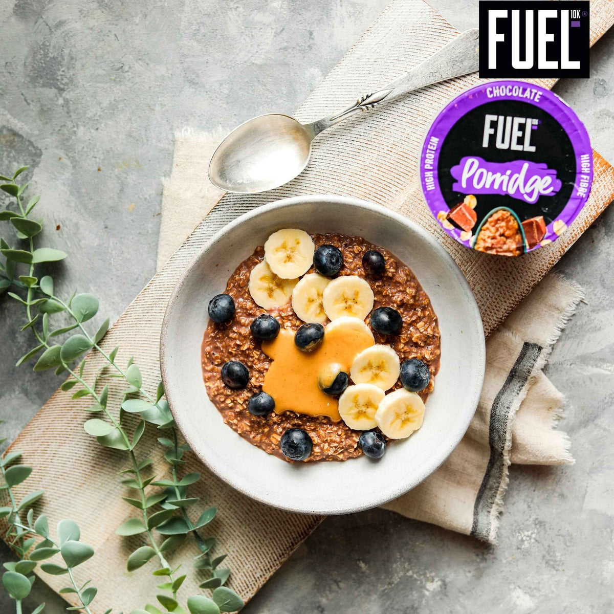 10k High Protein Chocolate Porridge Oat by FUEL