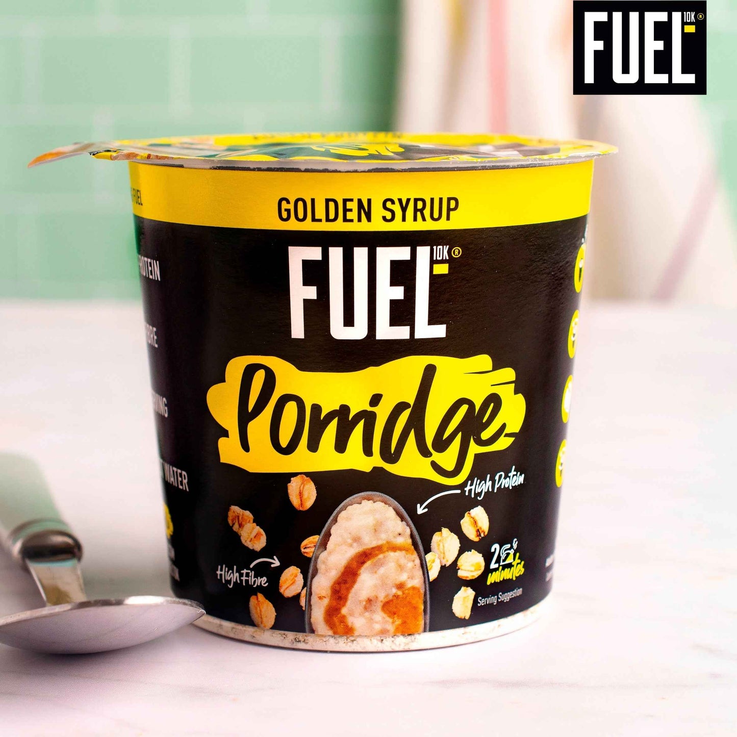 10k High Protein Golden Syrup Porridge by FUEL