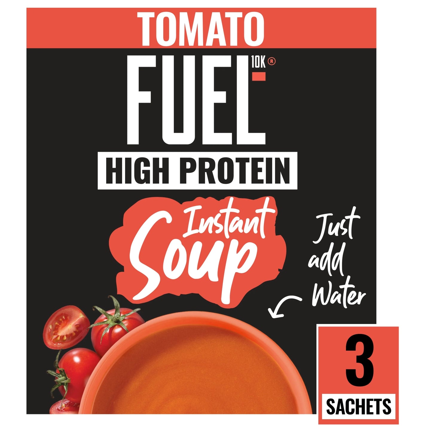 10k High Protein Tomato Instant Cup Soup by FUEL