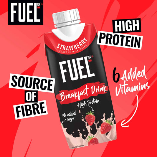 10k Strawberry High Protein Milk by FUEL