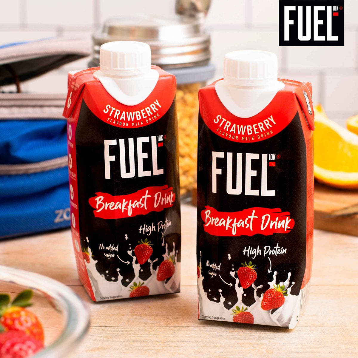 10k Strawberry High Protein Milk by FUEL