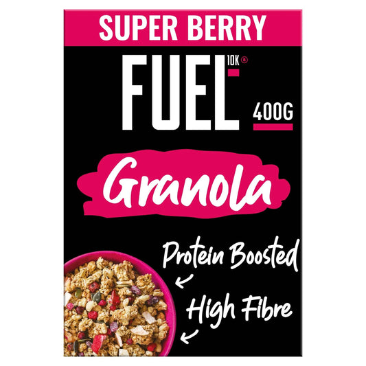 10k Super Berry Protein Granola Breakfast Cereal 400g by FUEL
