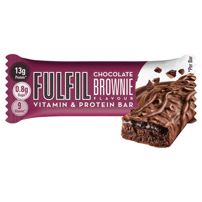 Chocolate Brownie Flavour Vitamin & Protein Bar 40g by FULFIL