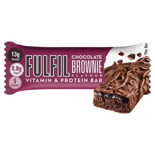 Chocolate Brownie Flavour Vitamin & Protein Bar 40g by FULFIL
