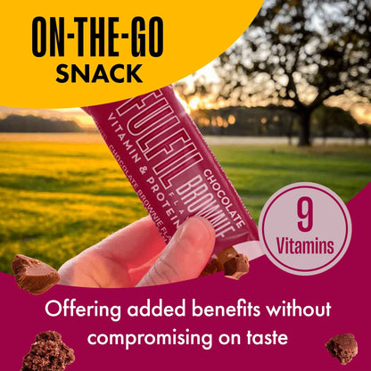 Chocolate Brownie Flavour Vitamin & Protein Bar 40g by FULFIL