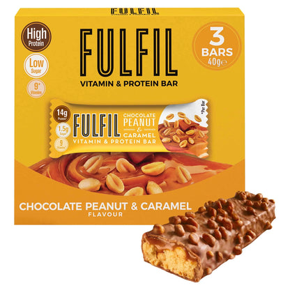 Chocolate Peanut And Caramel Bar 3 X 40g by FULFIL