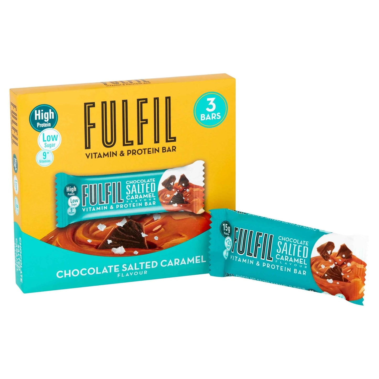 Chocolate Salted Caramel 3x40g by FULFIL