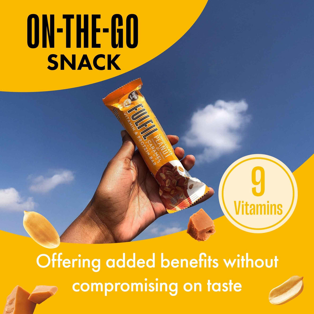Peanut & Caramel Vitamin & Protein Bar by FULFIL