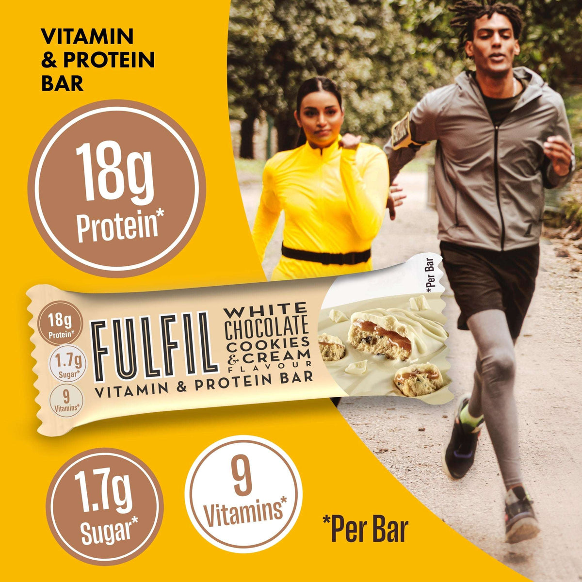 Protein Bar - White Chocolate Cookies by FULFIL