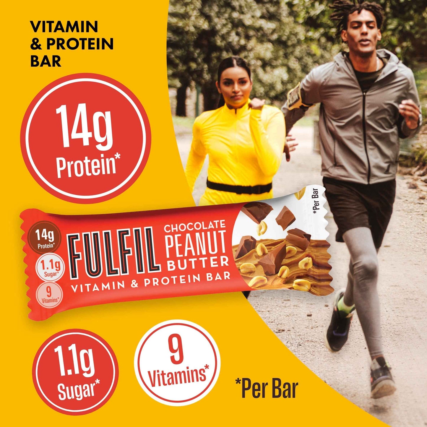 Vitamin & Protein Bar - Chocolate by FULFIL
