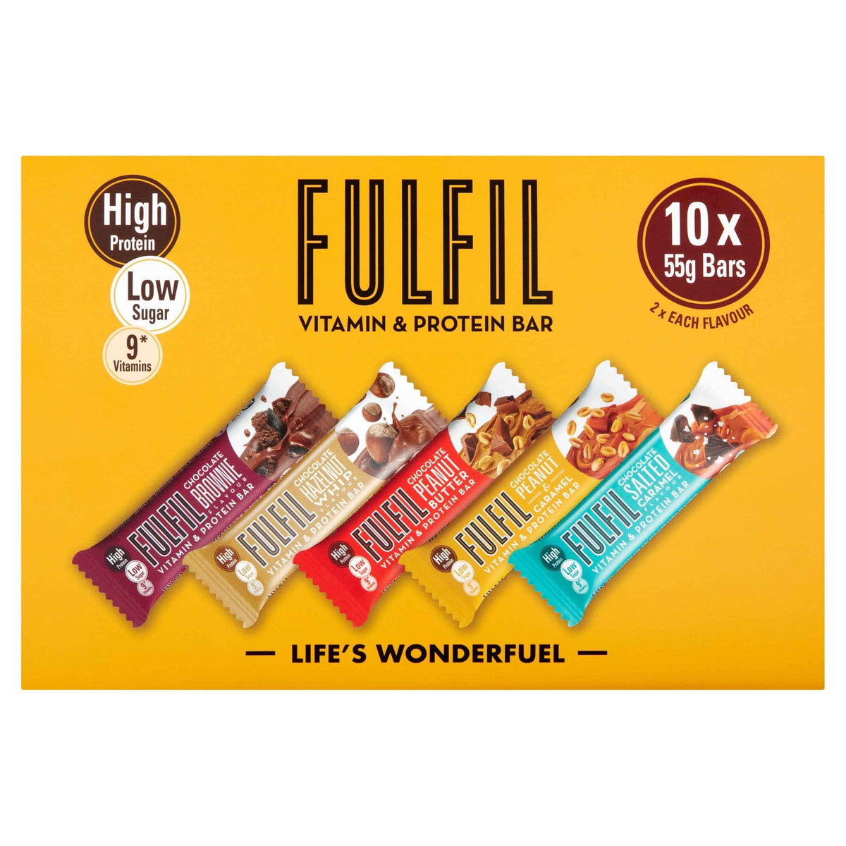 Vitamin & Protein Bars - Mixed Pack 10 by FULFIL