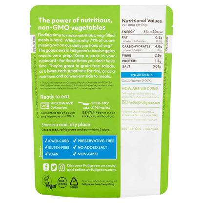 Fullgreen Riced Cauliflower 200g by CAULI RICE