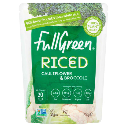 Riced Cauliflower & Broccoli 200g by FULLGREEN