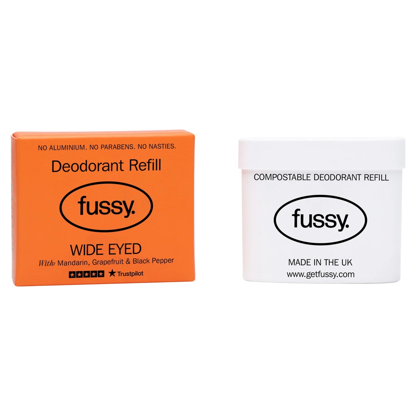 Natural Deodorant Refill Wide Eyed 40g by FUSSY