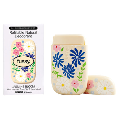 Refillable Natural Deodorant Jasmine by FUSSY