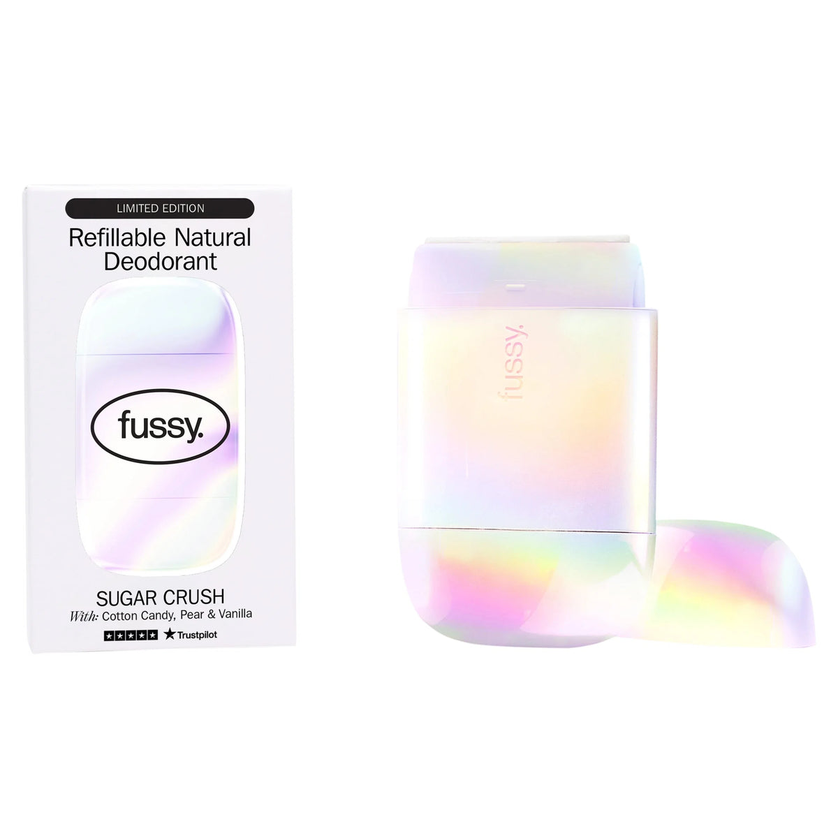 Refillable Natural Deodorant Sugar by FUSSY