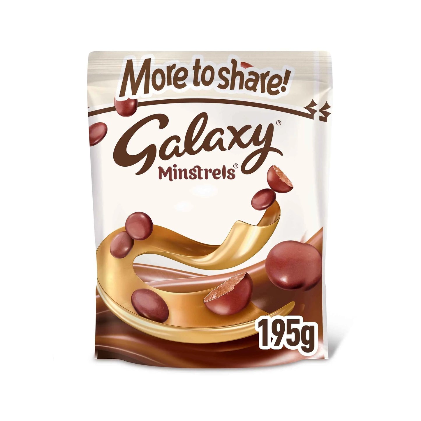 Minstrels Milk Chocolate Pouch Bag 195g by GALAXY