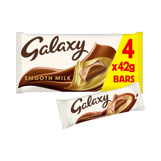 Smooth Milk Chocolate Bars Multipack 4 by GALAXY