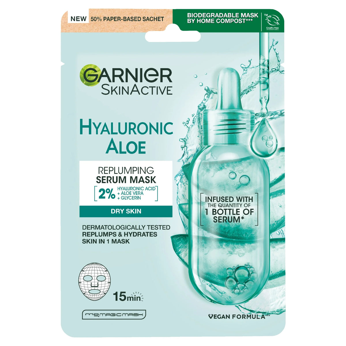 Hyaluronic Aloe Replumping Serum Mask by GARNIER