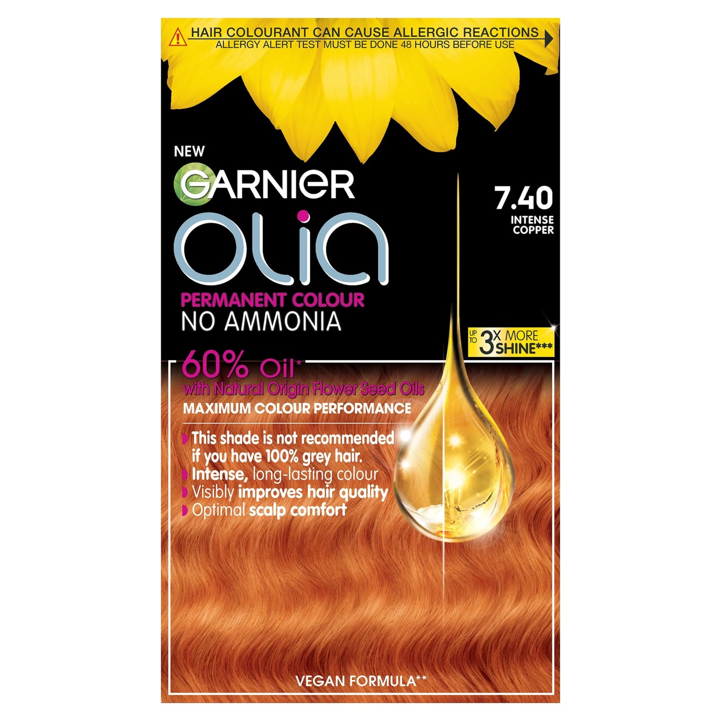 Garnier Olia 7.40 Intense Copper Permanent by L'ORÉAL