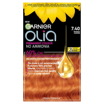 Garnier Olia 7.40 Intense Copper Permanent by L'ORÉAL