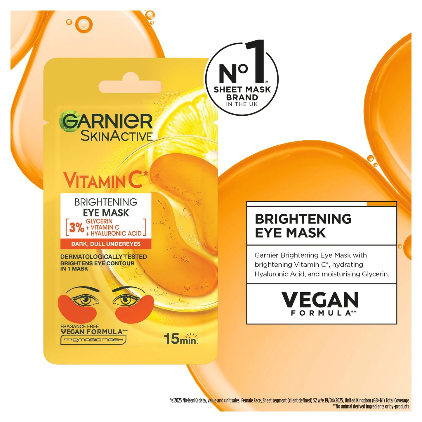 Skinactive Brightening Eye Mask With by GARNIER