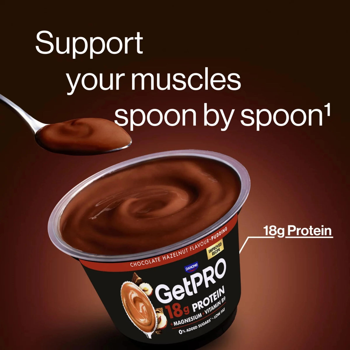 Getpro 18g Chocolate & Hazelnut High Protein by DANONE
