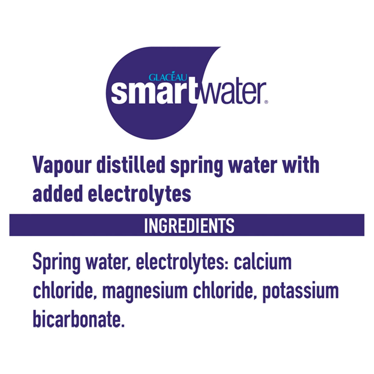 Smartwater 600ml by GLACEAU