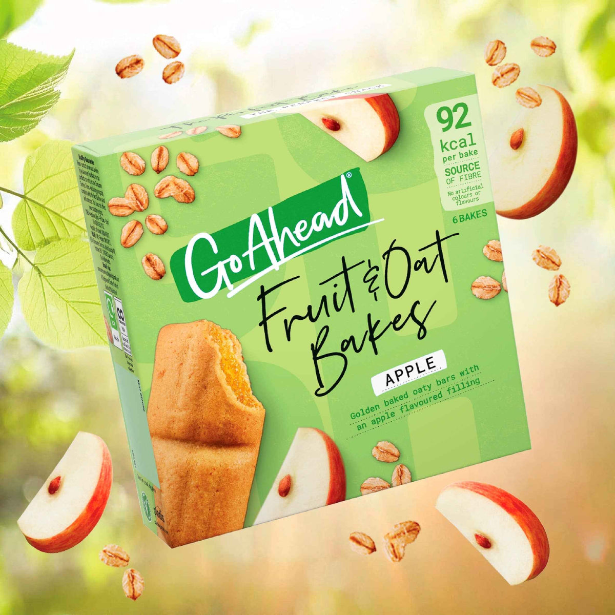 Fruit & Oat Bakes Apple 6 Packs 150g by GO AHEAD