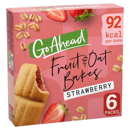 Fruit & Oat Bakes Strawberry 6 Packs by GO AHEAD