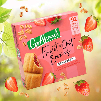 Fruit & Oat Bakes Strawberry 6 Packs by GO AHEAD