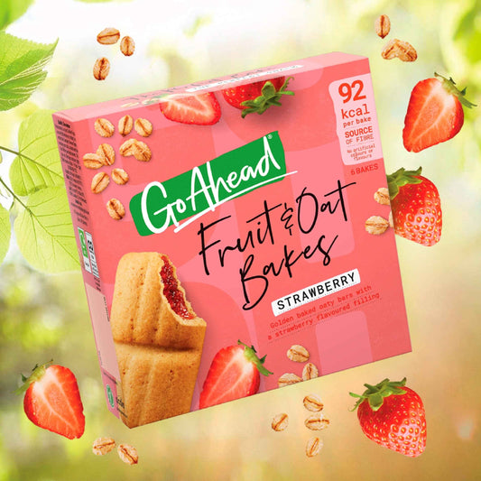 Fruit & Oat Bakes Strawberry 6 Packs by GO AHEAD