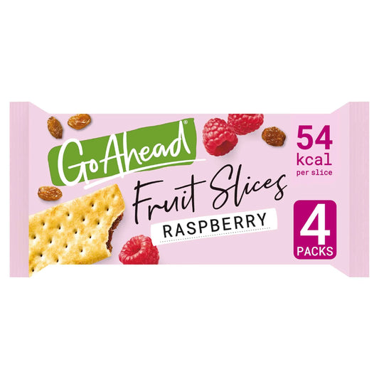Raspberry Crispy Fruit Slices Snack Bars Multipack 4 X by GO AHEAD