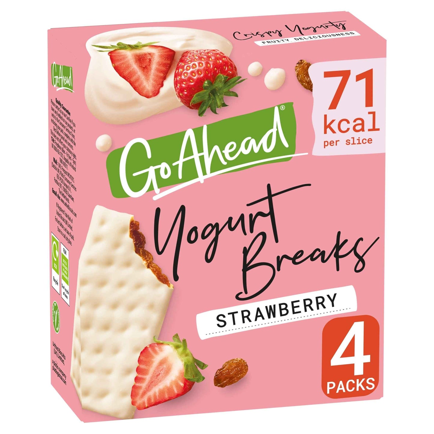 Strawberry Fruit Yogurt Breaks Snack by GO AHEAD