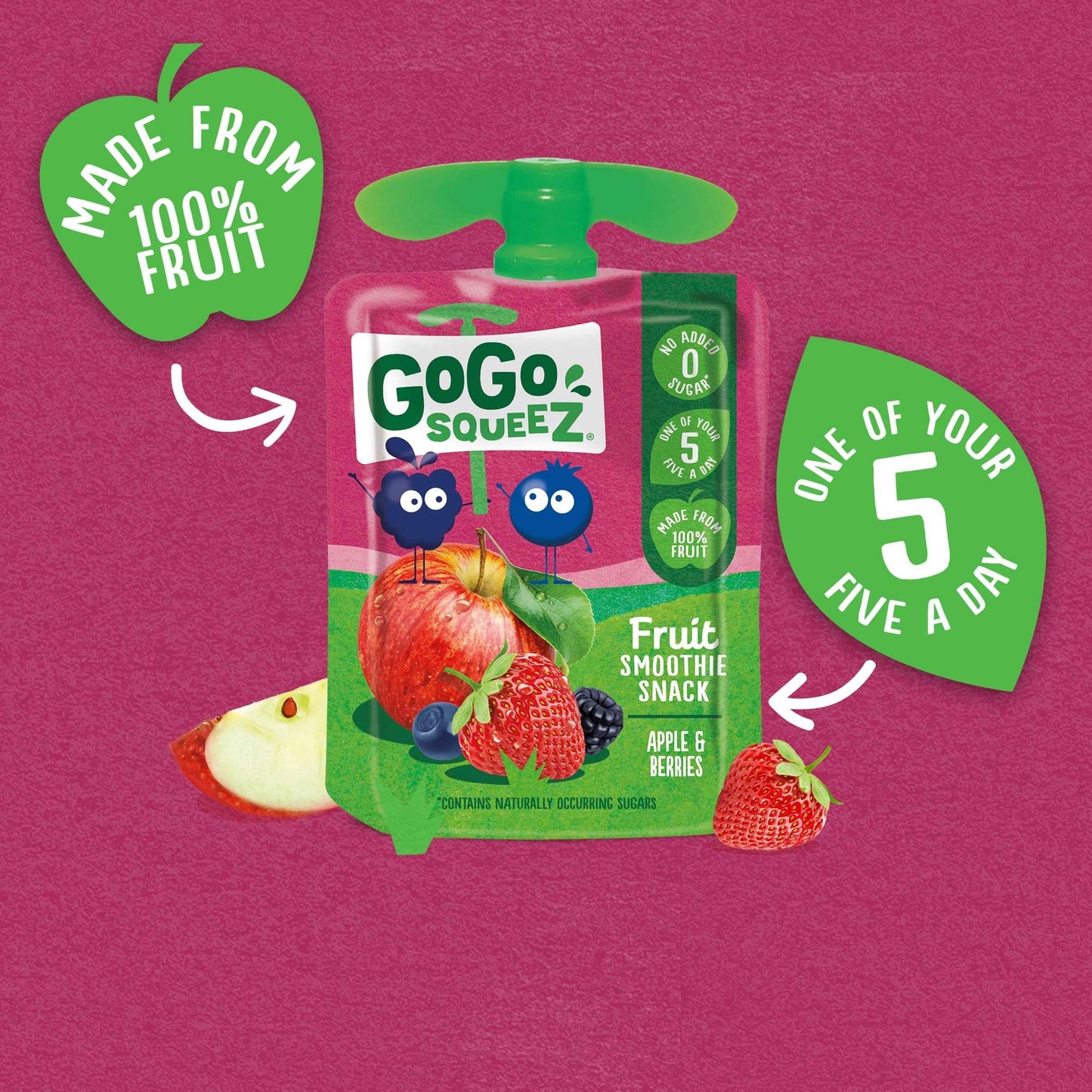 Fruit Smoothie Snack Apple by GOGO SQUEEZ