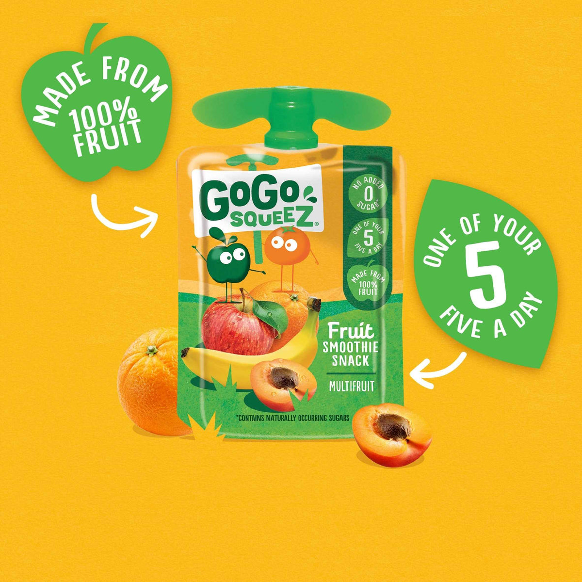 Fruit Smoothie Snack - Multifruit by GOGO SQUEEZ
