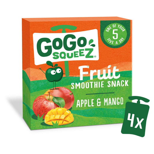 Fruit Snack Apple Mango 4x90g by GoGo squeeZ