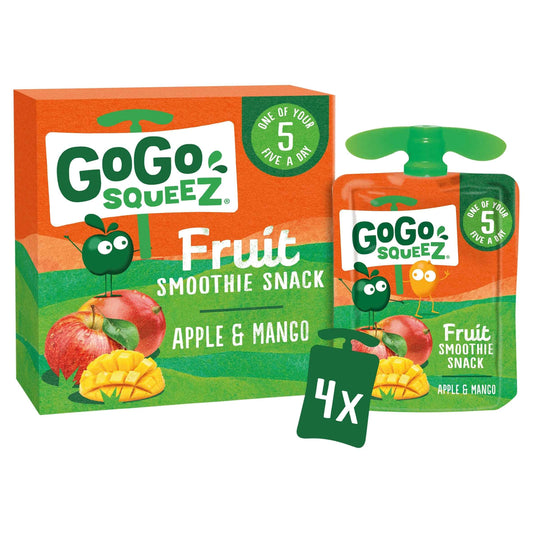 Fruit Snack Apple Mango 4x90g by GoGo squeeZ