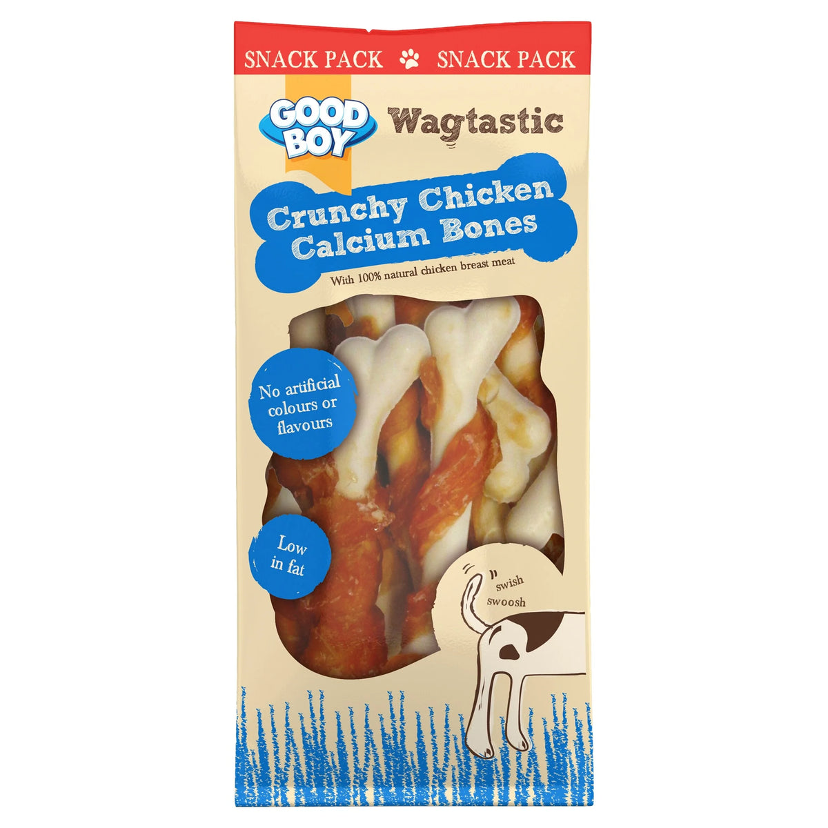 Wagtastic Crunchy Chicken Calcium by GOOD BOY at The British Vault
