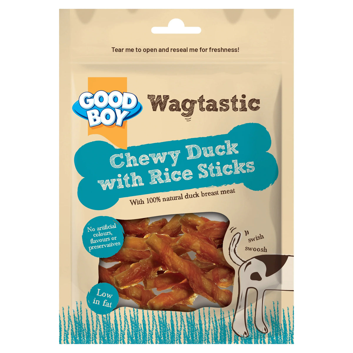 Wagtastic Duck With Rice Dog Treats by GOOD BOY at The British Vault