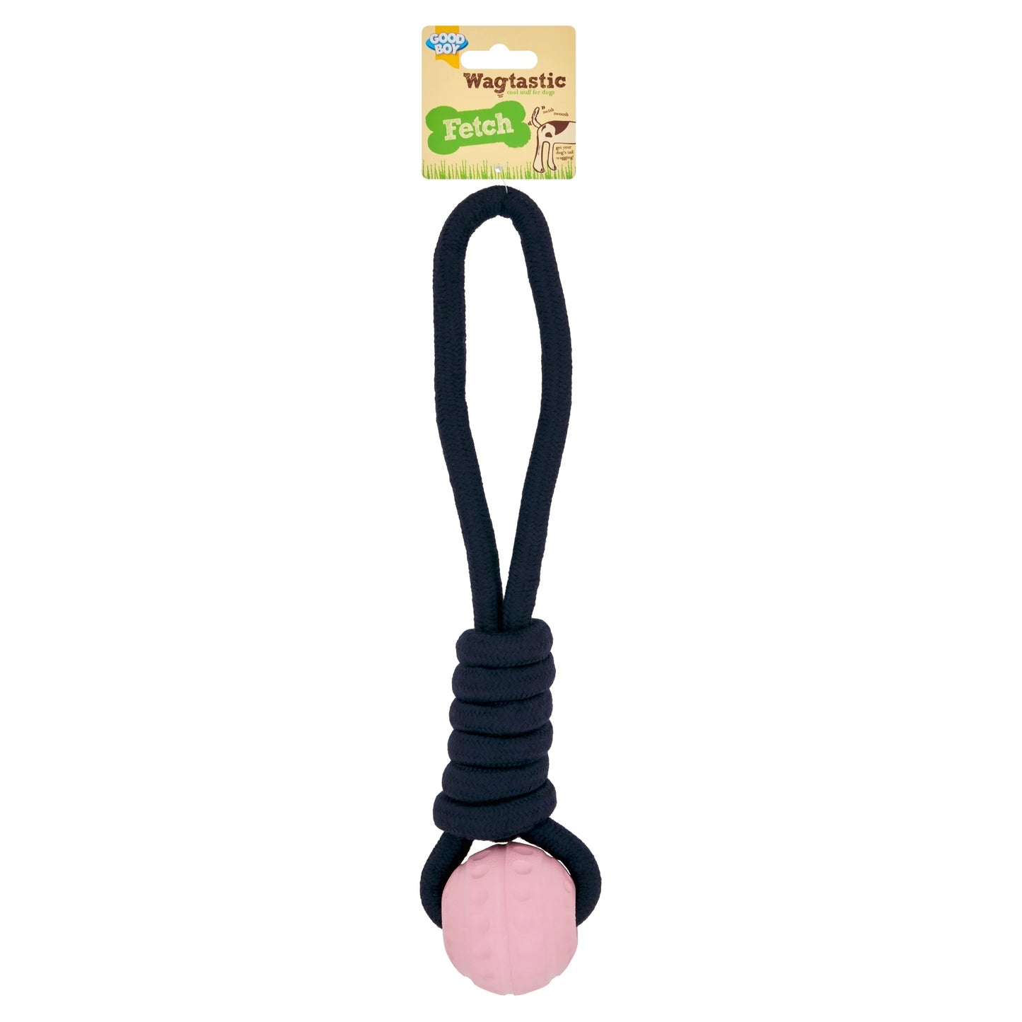 Wagtastic Fetch Ball On Rope Dog Toy by GOOD BOY