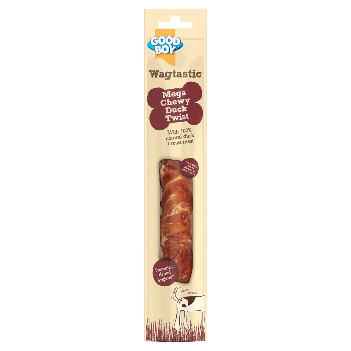 Wagtastic Mega Duck Twist Dog Treats by GOOD BOY at The British Vault