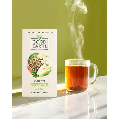 White Tea Elderflower & Pear 15 by GOOD EARTH