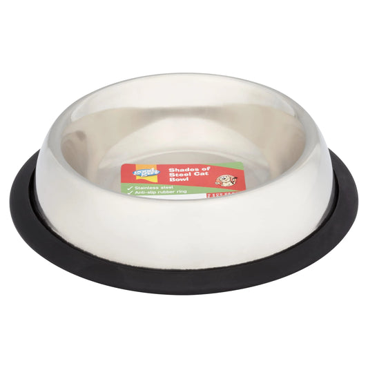 Non Slip Cat Bowl - Shades Of Steel by GOOD GIRL