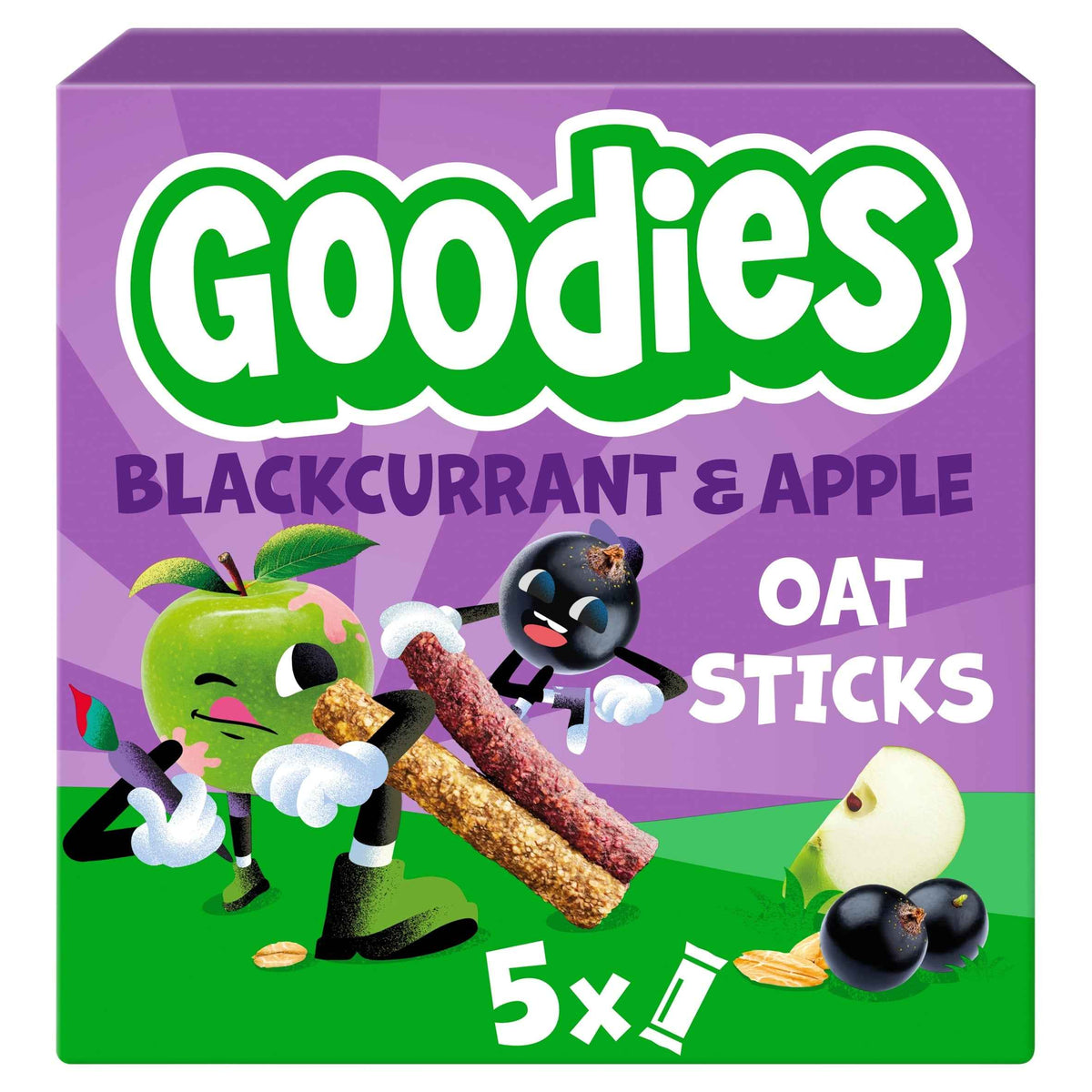 Apple & Blackcurrant Oat Sticks 5x23g by Goodies