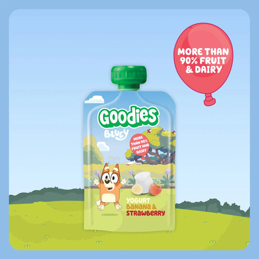 Bluey Yogurt Banana & Strawberry by Goodies